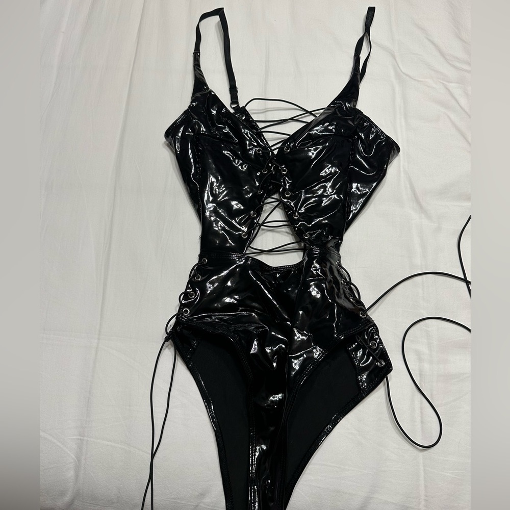 Leather bodysuit